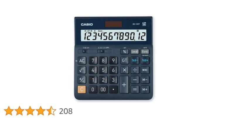 calcolatrice digitale con simboli di euro