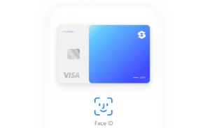carta prepagata digitale con smartphone e luce