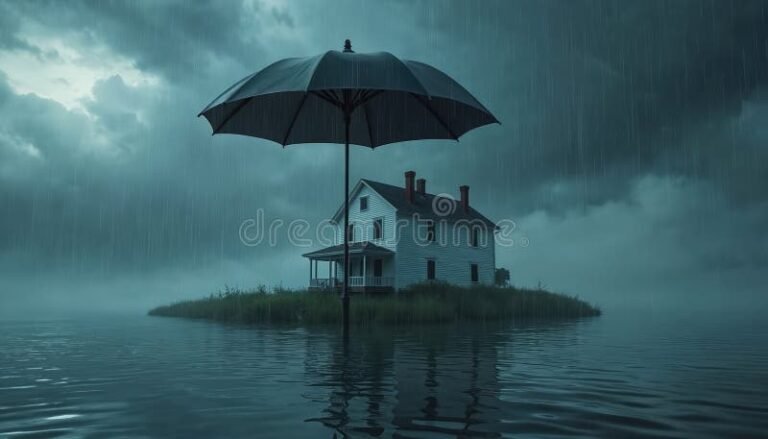 casa sicura sotto tempesta tempestosa