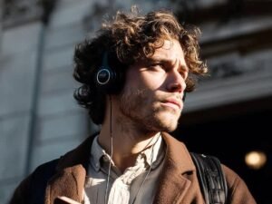 giovane che sorride con carta bancaria intesa sanpaolo