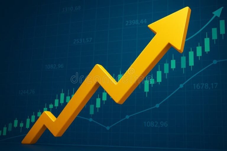 Come Investire in Borsa da Soli: Quali Strategie Sono Più Efficaci 31 grafico di borsa con frecce ascendenti