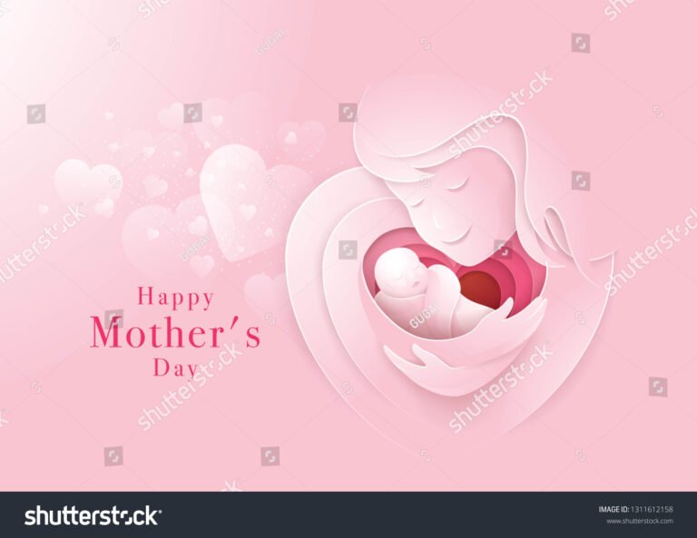 madre felice con neonato e modulo domanda