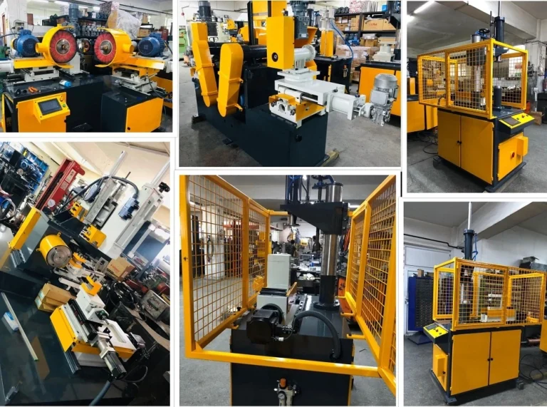 operai metalmeccanici in fabbrica con macchinari