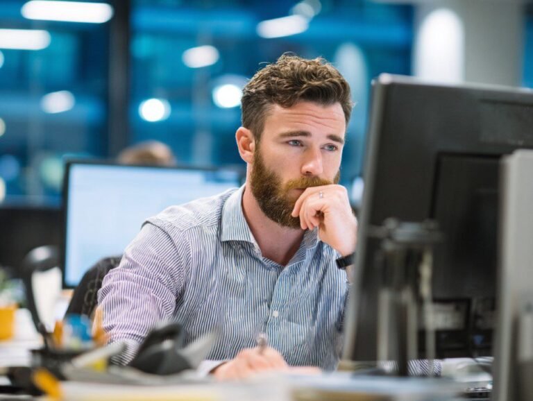 professionista che lavora al computer in ufficio
