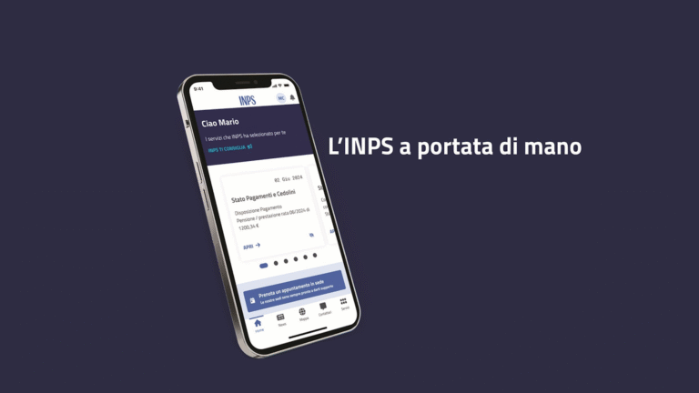 Come Funziona L'app INPS Per Il Calcolo Della Pensione 2 schermata di smartphone con app pensione inps