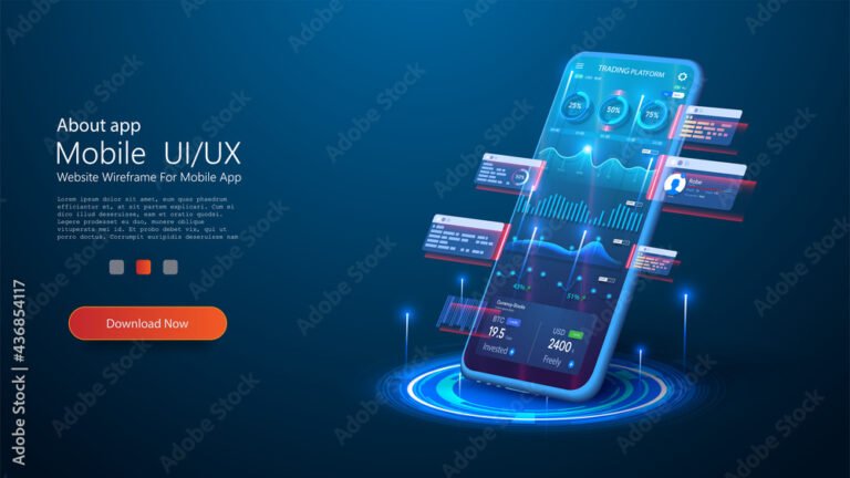 Quali Sono Le Migliori App Per Investire In Borsa In Modo Sicuro 6 smartphone con grafici finanziari luminosi